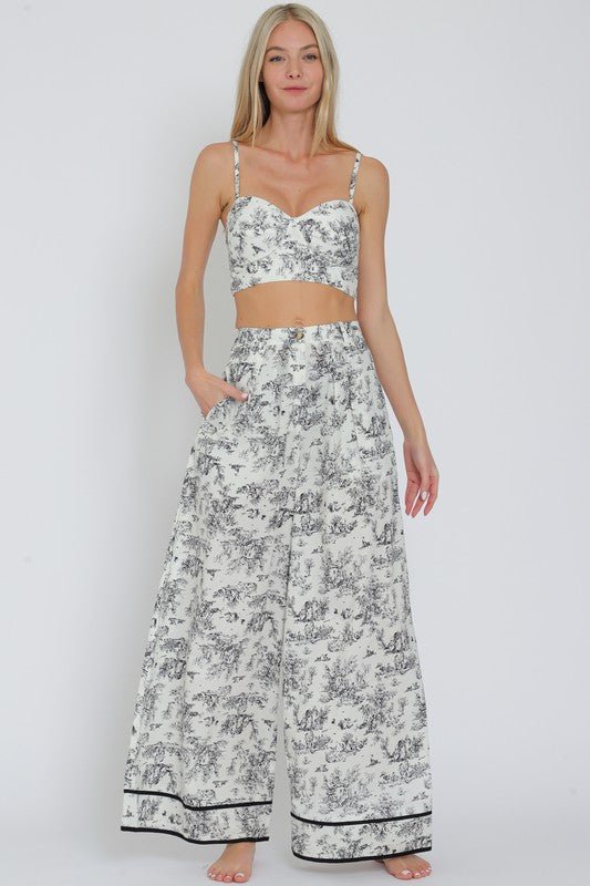 Bra Top And High Waisted Long Pants Set STYLED BY ALX COUTURE Bra Top And High Waisted Long Pants Set STYLED BY ALX COUTURE