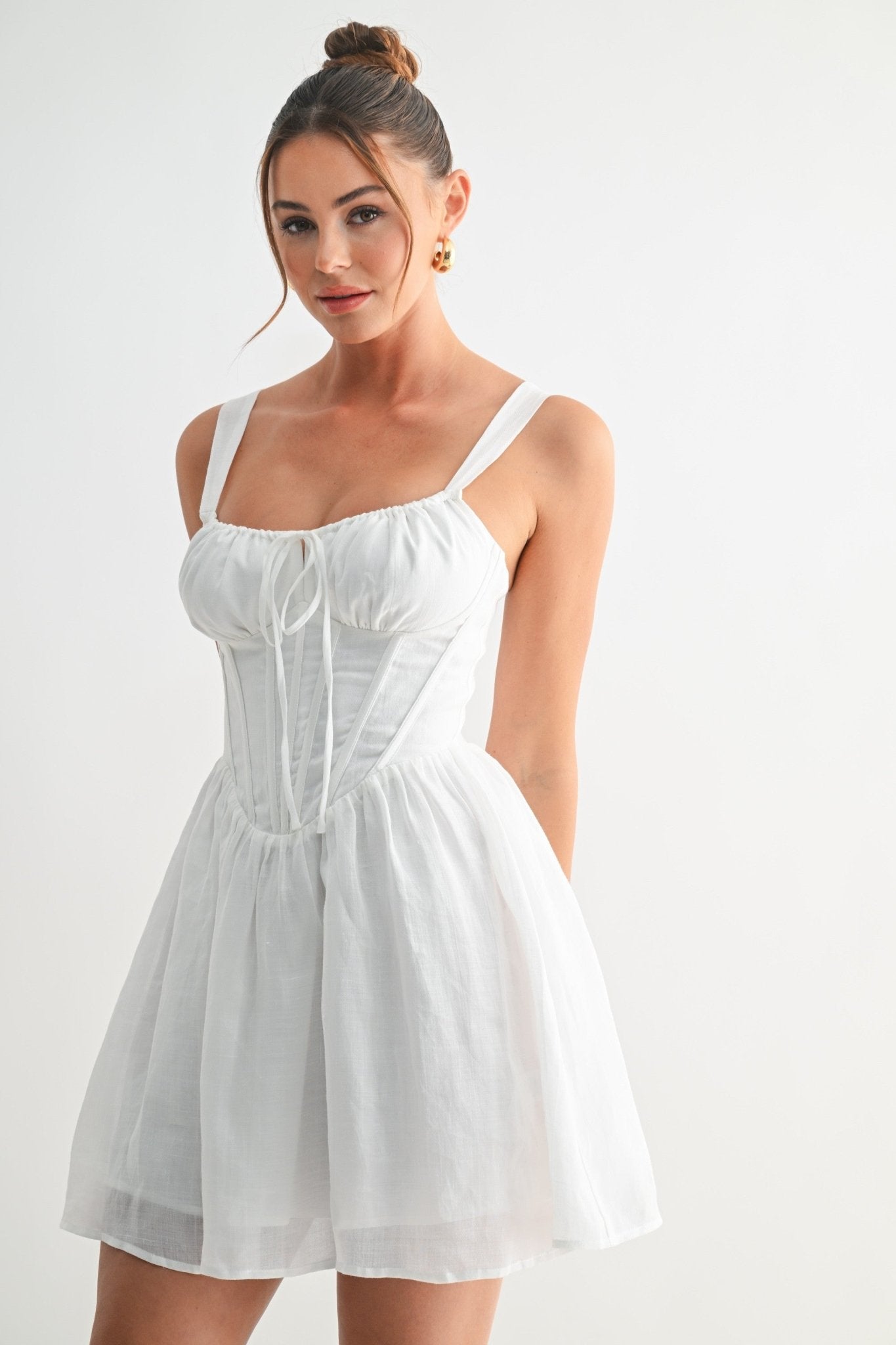 White Willow Corset Mini Dress – STYLED BY ALX COUTURE