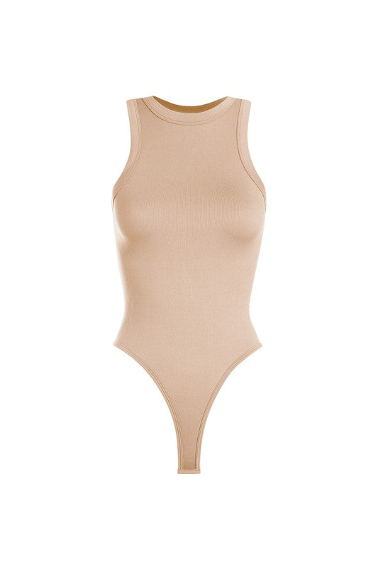 STYLED BY ALX COUTURE MIAMI BOUTIQUE Nude Tank Rib Bodysuit