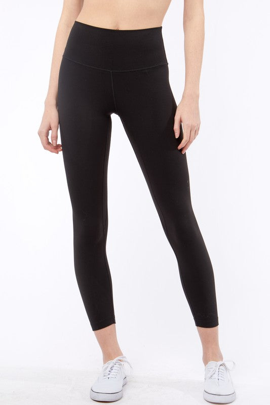 STYLED BY ALX COUTURE MIAMI BOUTIQUE Black Knit Solid Long Leggings 