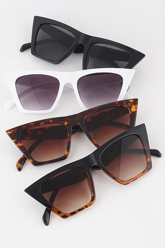 STYLED BY ALX COUTURE MIAMI BOUTIQUE Oversized Cat Eye Sunglasses 