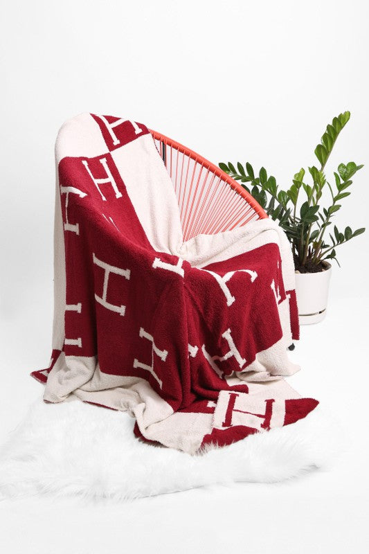 Red Microfiber Cozy Blanket