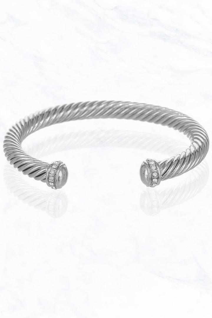 Pave CIRC Fashion Cable Bracelet