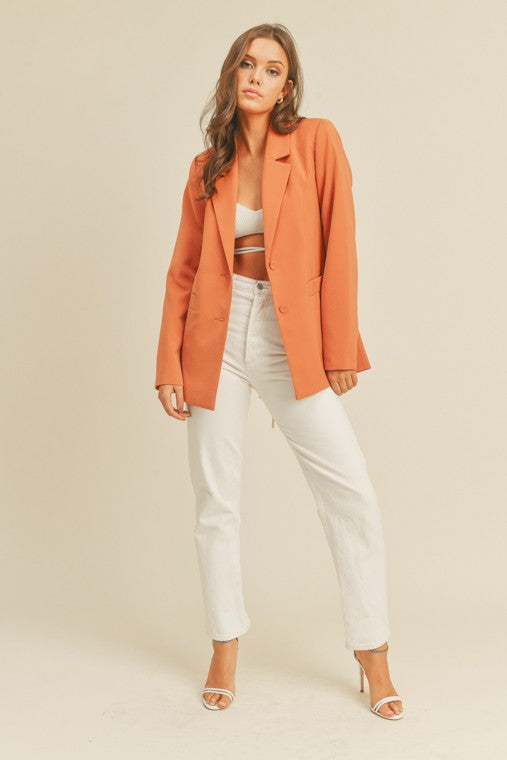 STYLED BY ALX COUTURE MIAMI BOUTIQUE Button blazer workwear blazer that can pair with formal or casual pants and tops for work and fall season