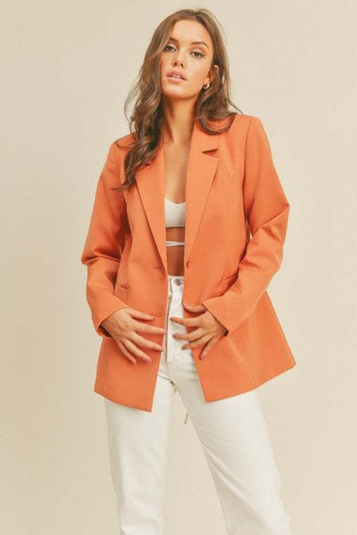 STYLED BY ALX COUTURE MIAMI BOUTIQUE Button blazer workwear blazer that can pair with formal or casual pants and tops for work and fall season
