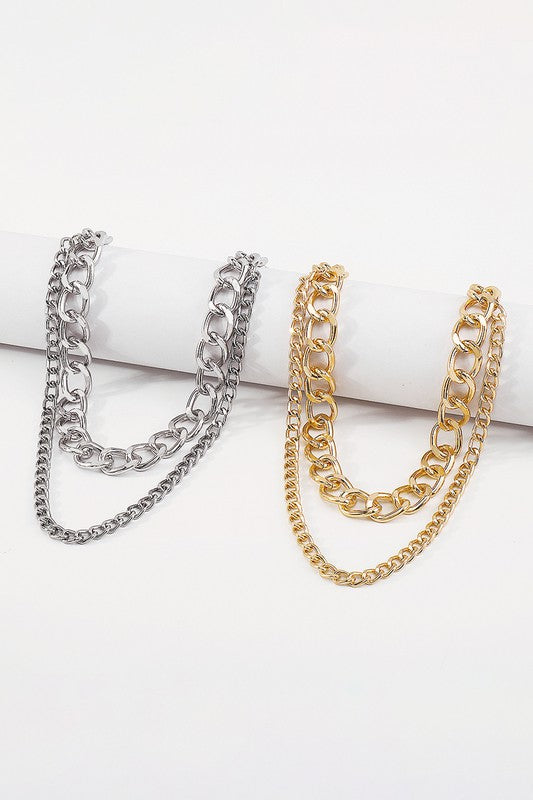 Gold Double Layers Waist Chain Belts