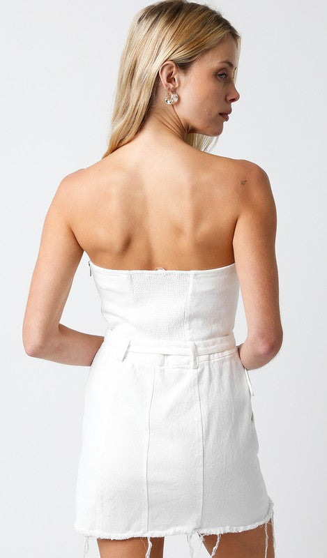 back of the White Payton Dress