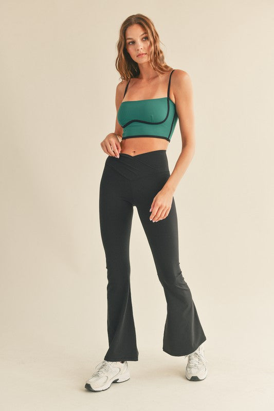 STYLED BY ALX COUTURE MIAMI BOUTIQUE Green Sculpting Bra Tank