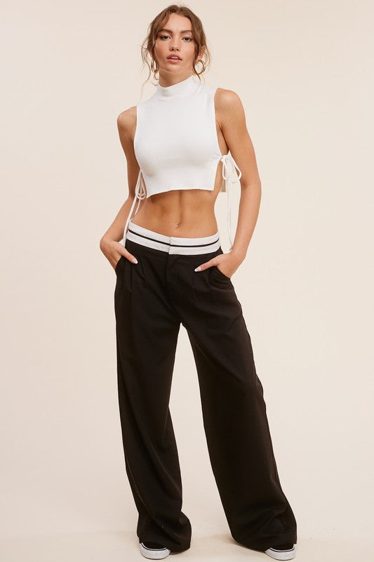 STYLED BY ALX COUTURE MIAMI BOUTIQUE Black Taurus Trousers