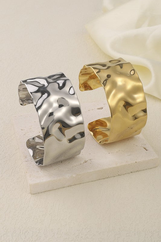 STYLED BY ALX COUTURE MIAMI BOUTIQUE Stainless Steel Wide Cuff Bracelet