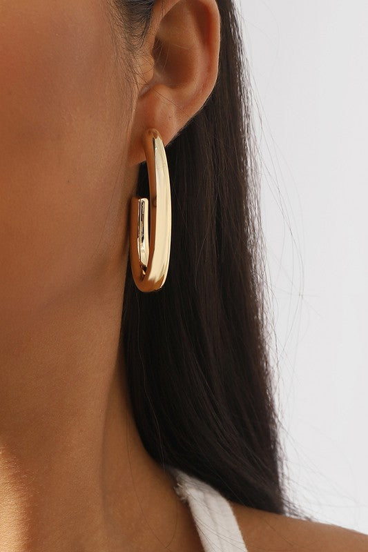STYLED BY ALX COUTURE MIAMI BOUTIQUE Gold & Silver Geometric-Shaped Earrings