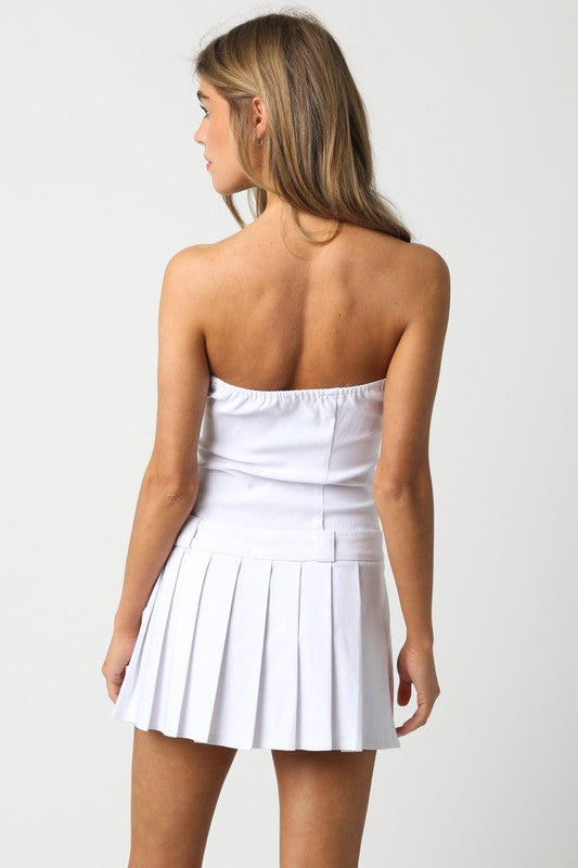 back of the White Heidi Dress 