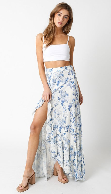 STYLED BY ALX COUTURE MIAMI BOUTIQUE Cream Jenny Maxi Skirt