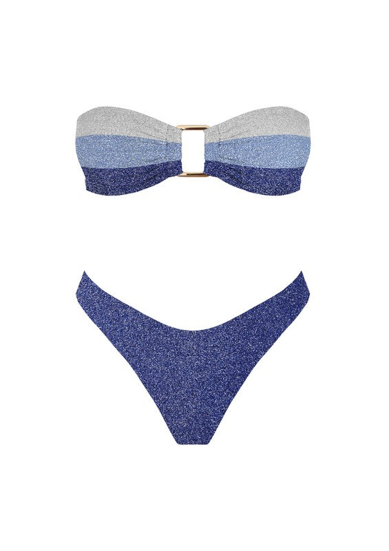 Blue Multi Bora Bikini Set