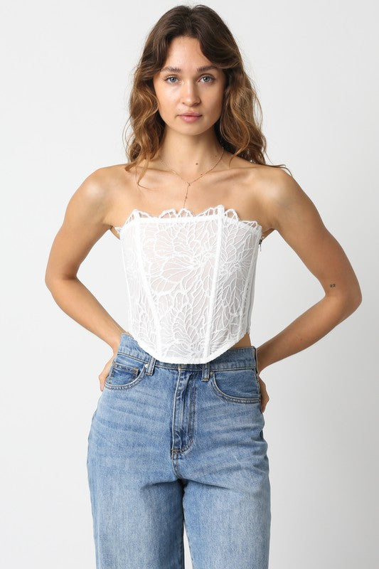 model is wearing White Zara Top and denim jeans 