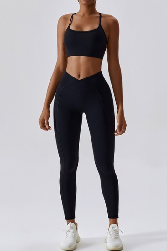 STYLED BY ALX COUTURE MIAMI BOUTIQUE Iris Crossover Snatched Waist Leggings