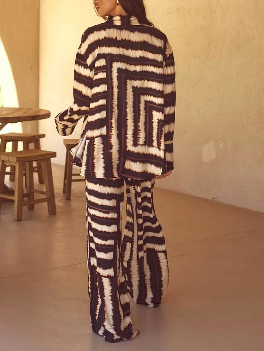 2pcs Zebra Stripe Print Fashion Set - STYLED BY ALX COUTUREOutfit Sets