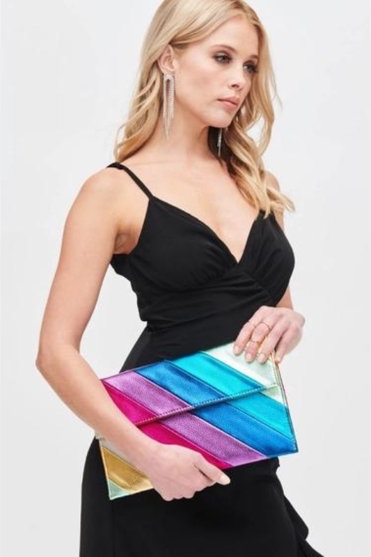 STYLED BY ALX COUTURE MIAMI BOUTIQUE Multi Color Zelma Clutch 