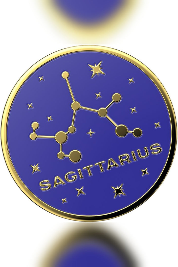 Enamel Sagittarius phone grip compatible with PopMounts