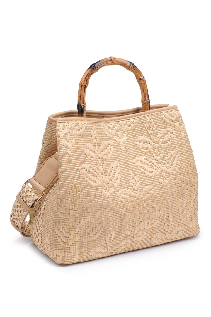 Bamboo Top Handle Tote Bag