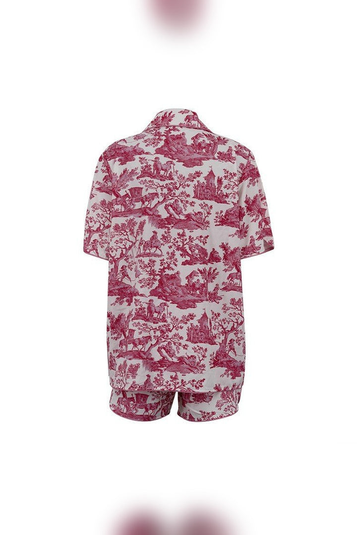 Jungle print shorts set from STYLED BY ALX COUTURE