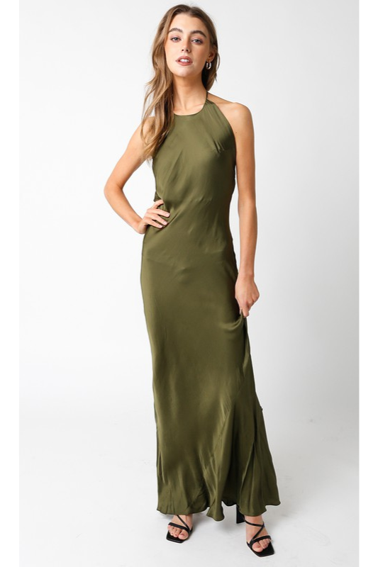 STYLED BY ALX COUTURE MIAMI BOUTIQUE Tort Satin Maxi Dress