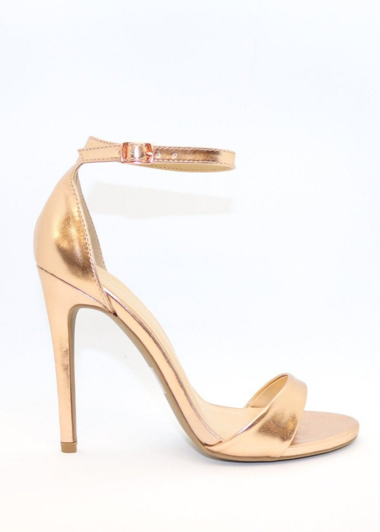 Ali Rose Gold Strappy Heels – STYLED BY ALX COUTURE