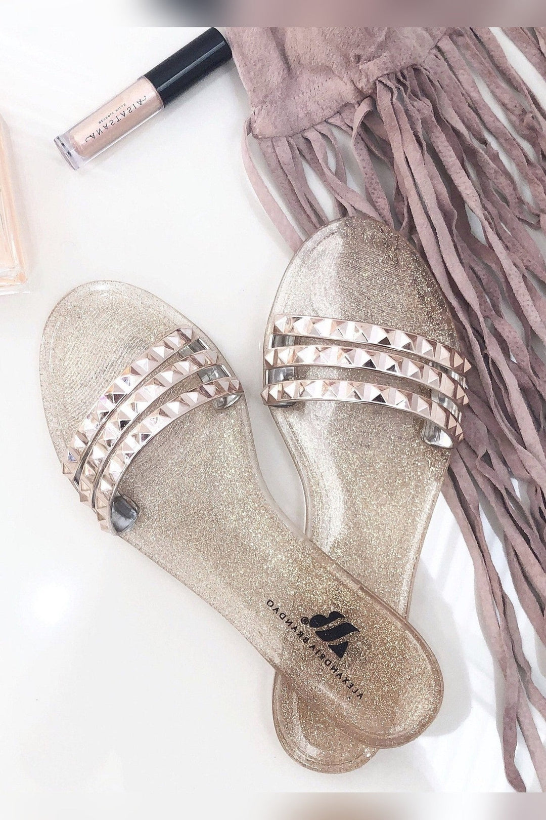 Aria B Rose Gold Sandals - STYLED BY ALX COUTUREShoes