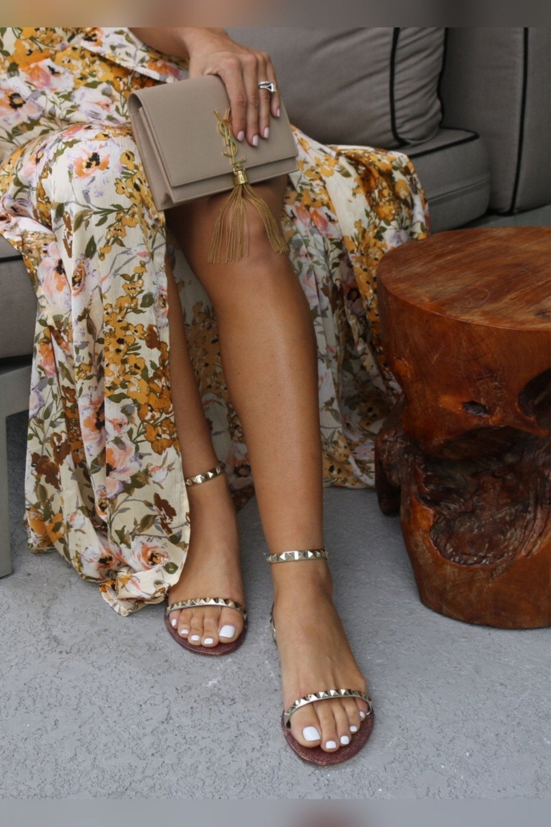 Aria Dark Gold Jelly Sandals - STYLED BY ALX COUTUREShoes