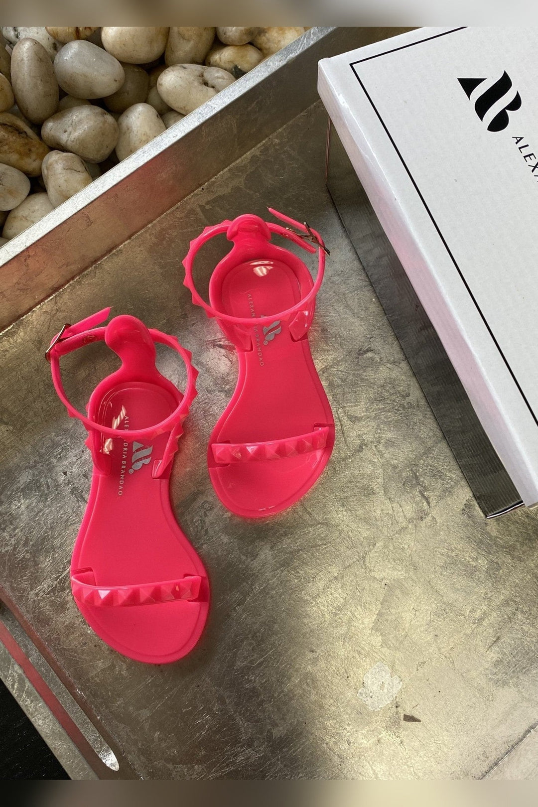 Aria Kids Neon Pink Sandals - STYLED BY ALX COUTUREShoes