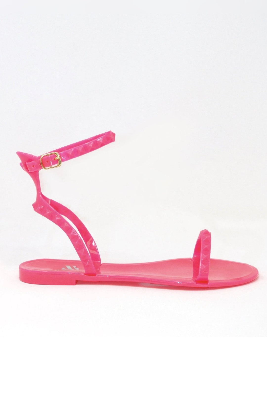 Aria Neon Pink Jelly Sandals - STYLED BY ALX COUTUREShoes