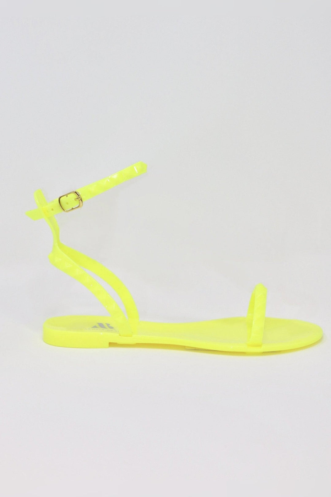 Aria Neon Yellow Jelly Sandals by Alexandria Brandao Shoes