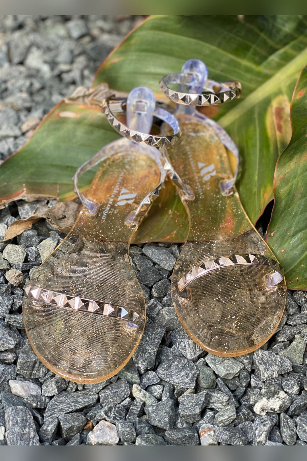 Aria Rose Gold Jelly Sandals - STYLED BY ALX COUTUREShoes