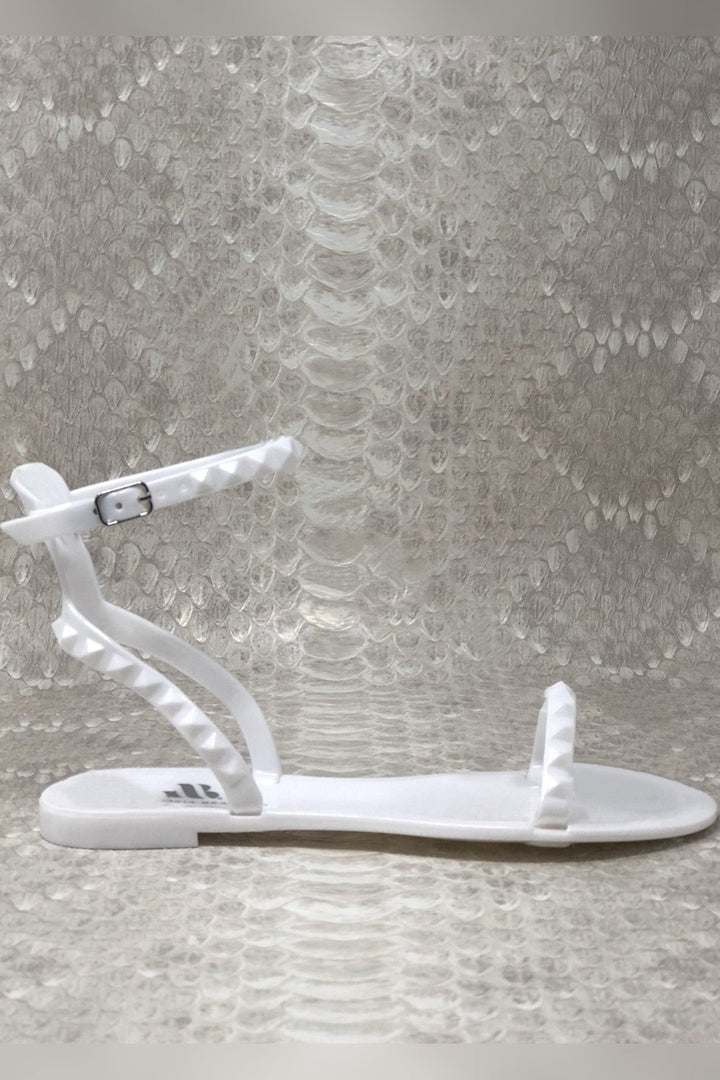 Aria White Jelly Sandals - STYLED BY ALX COUTUREShoes