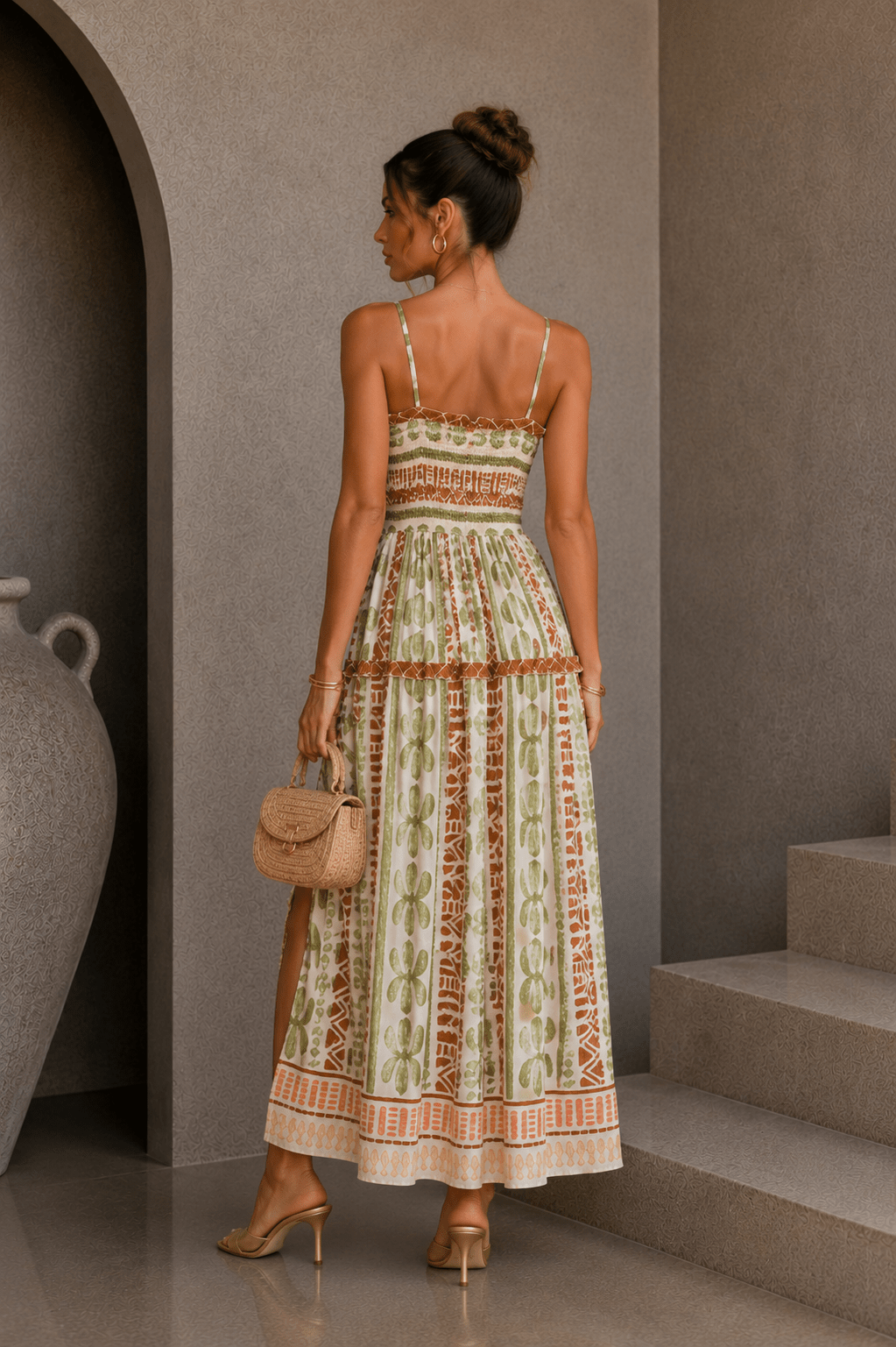 Bahamas Print Cutout Dress - STYLED BY ALX COUTUREDresses