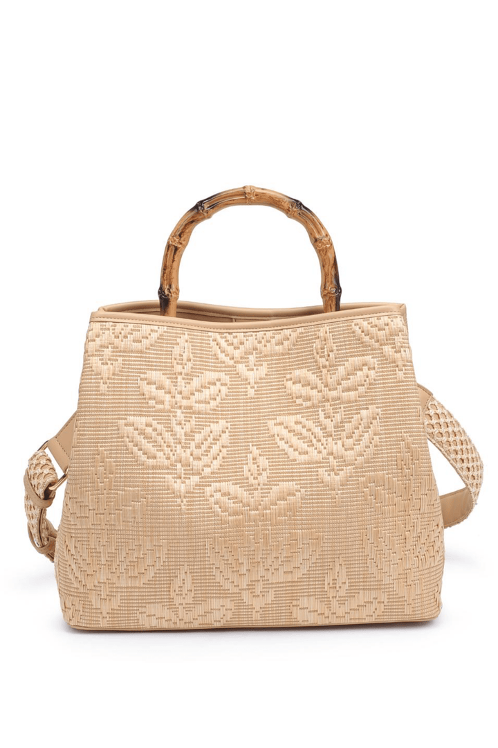 Bamboo Top Handle Tote Bag - STYLED BY ALX COUTUREhandbags