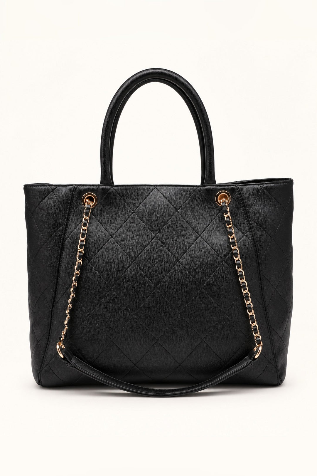 Black Hank Quilted Tote - STYLED BY ALX COUTUREHandbags