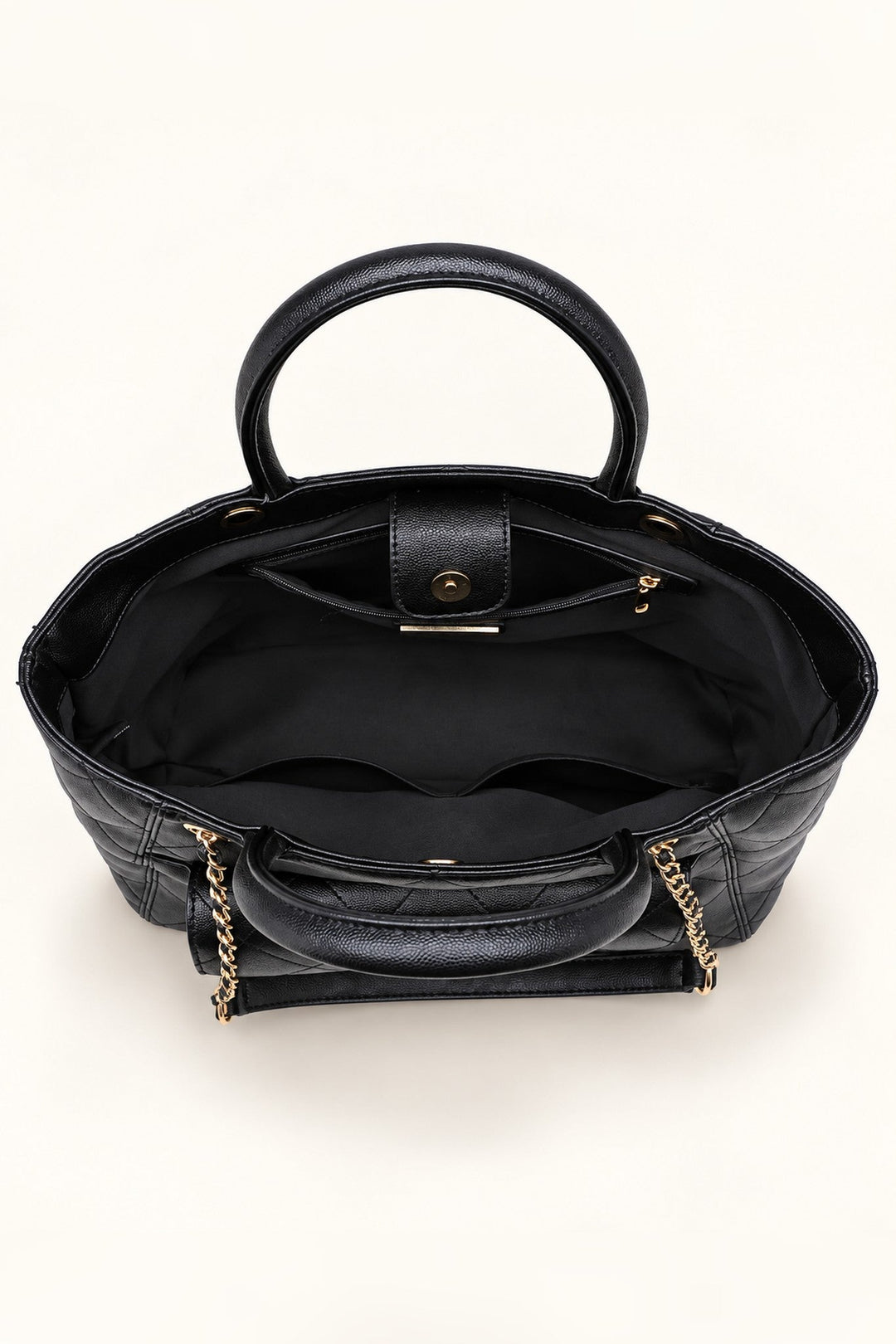 Black Hank Quilted Tote - STYLED BY ALX COUTUREHandbags