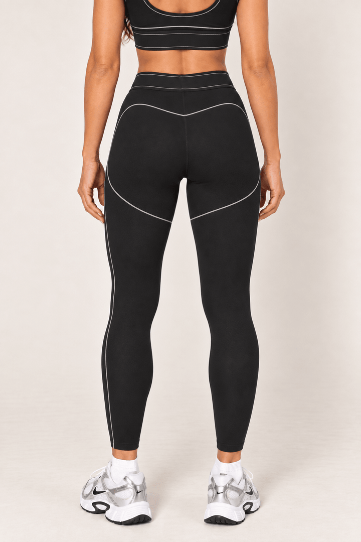 Black High Rise Contour Leggings - STYLED BY ALX COUTURELeggings