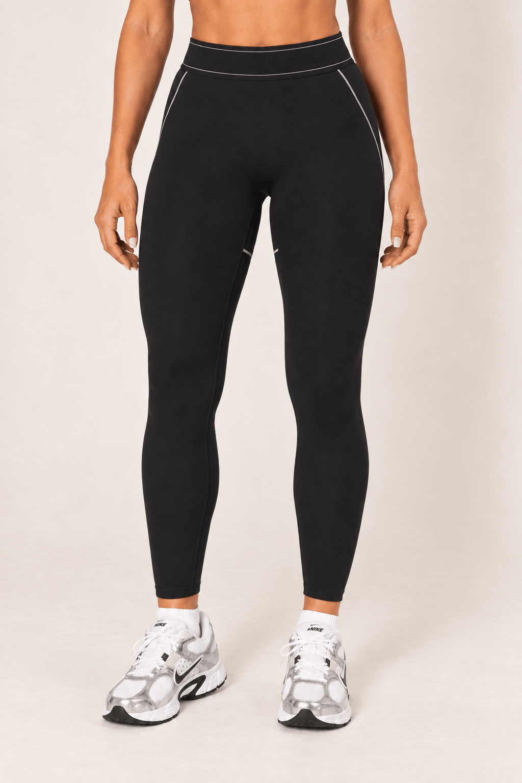 Black High Rise Contour Leggings - STYLED BY ALX COUTURELeggings
