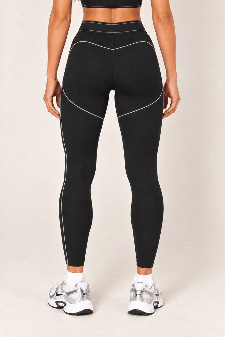 Black High Rise Contour Leggings - STYLED BY ALX COUTURELeggings