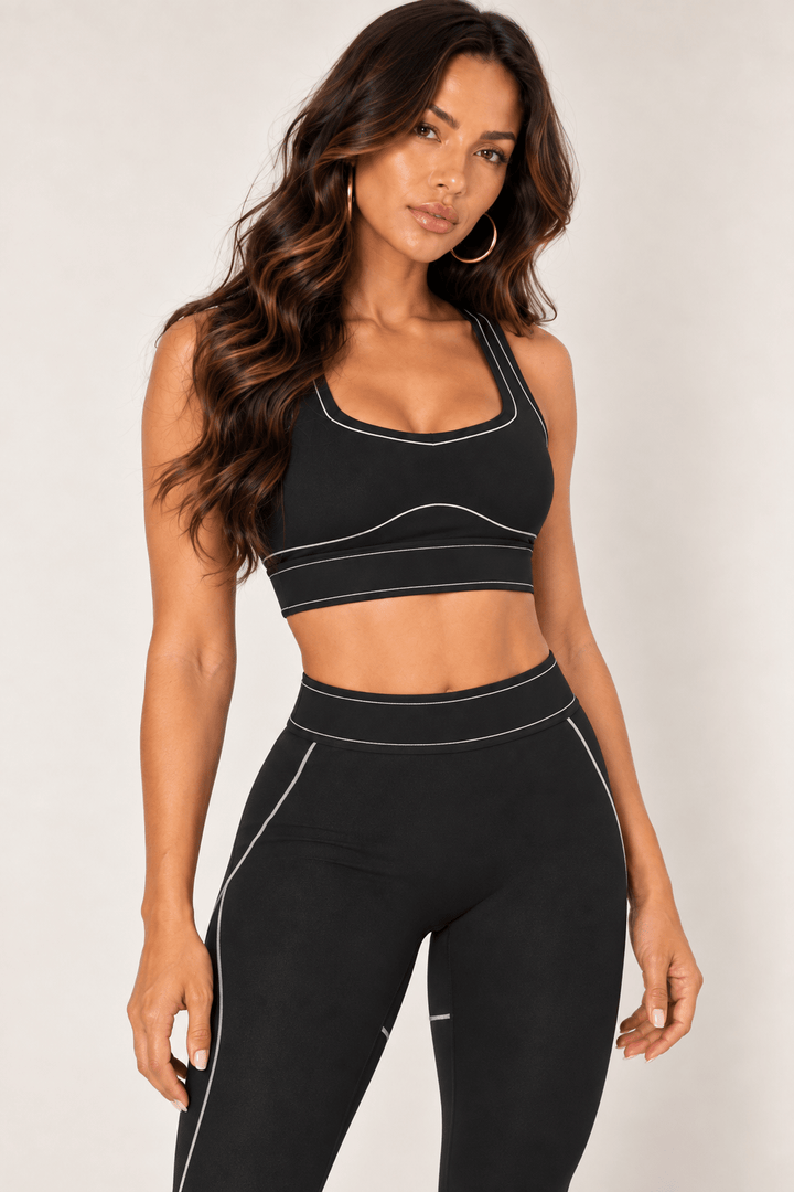 Black High Rise Contour Leggings - STYLED BY ALX COUTURELeggings