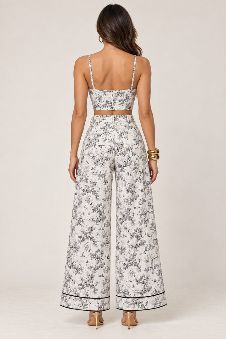 Black Jungle Print Corset Set - STYLED BY ALX COUTUREOutfit Sets