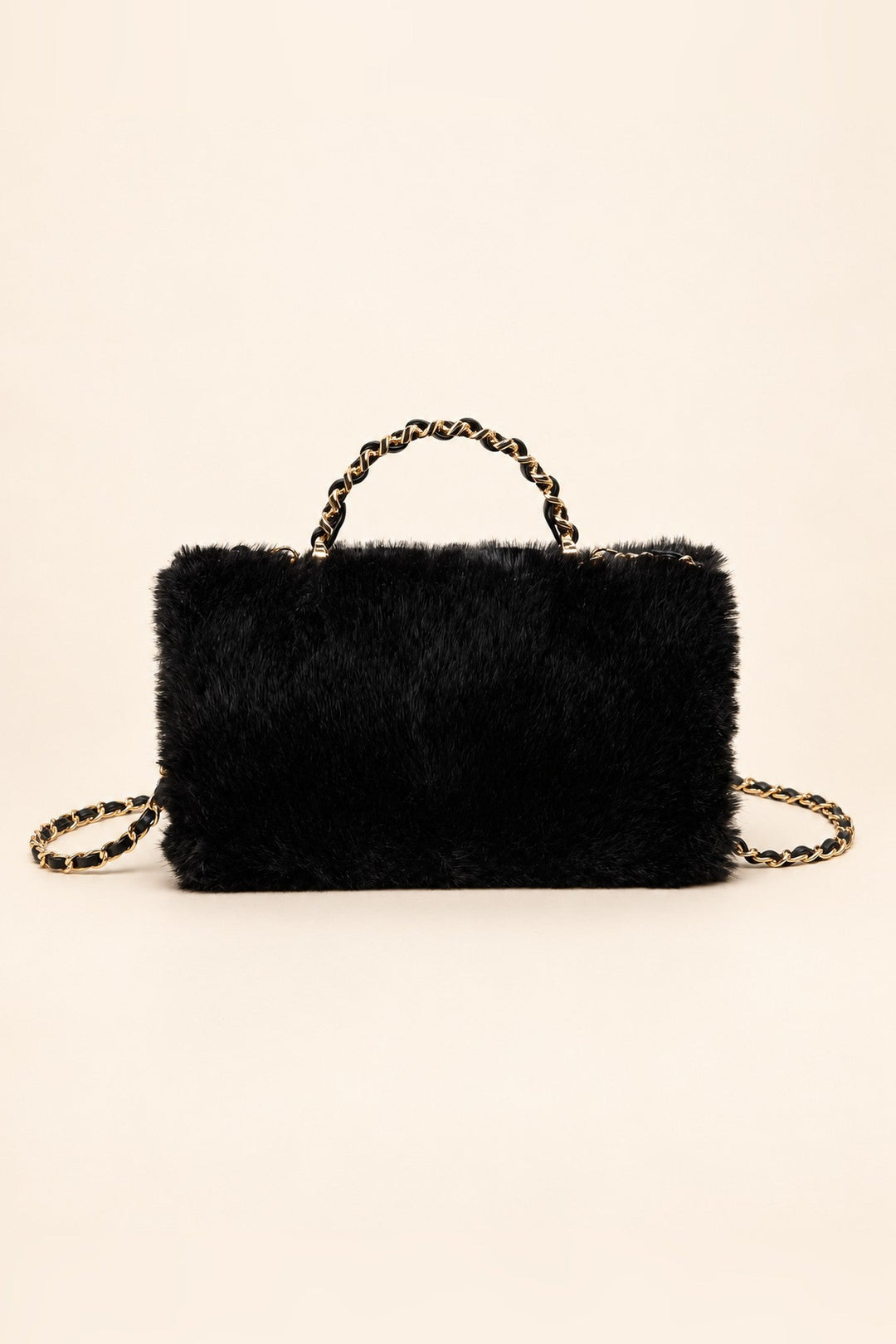 Black Lulu Fur Crossbody - STYLED BY ALX COUTUREHandbags