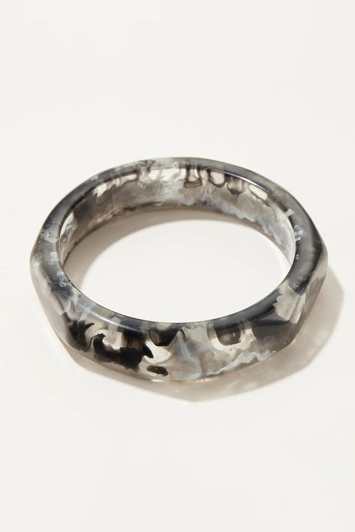 Black Octagon Bangle Bracelet - STYLED BY ALX COUTUREJewelry