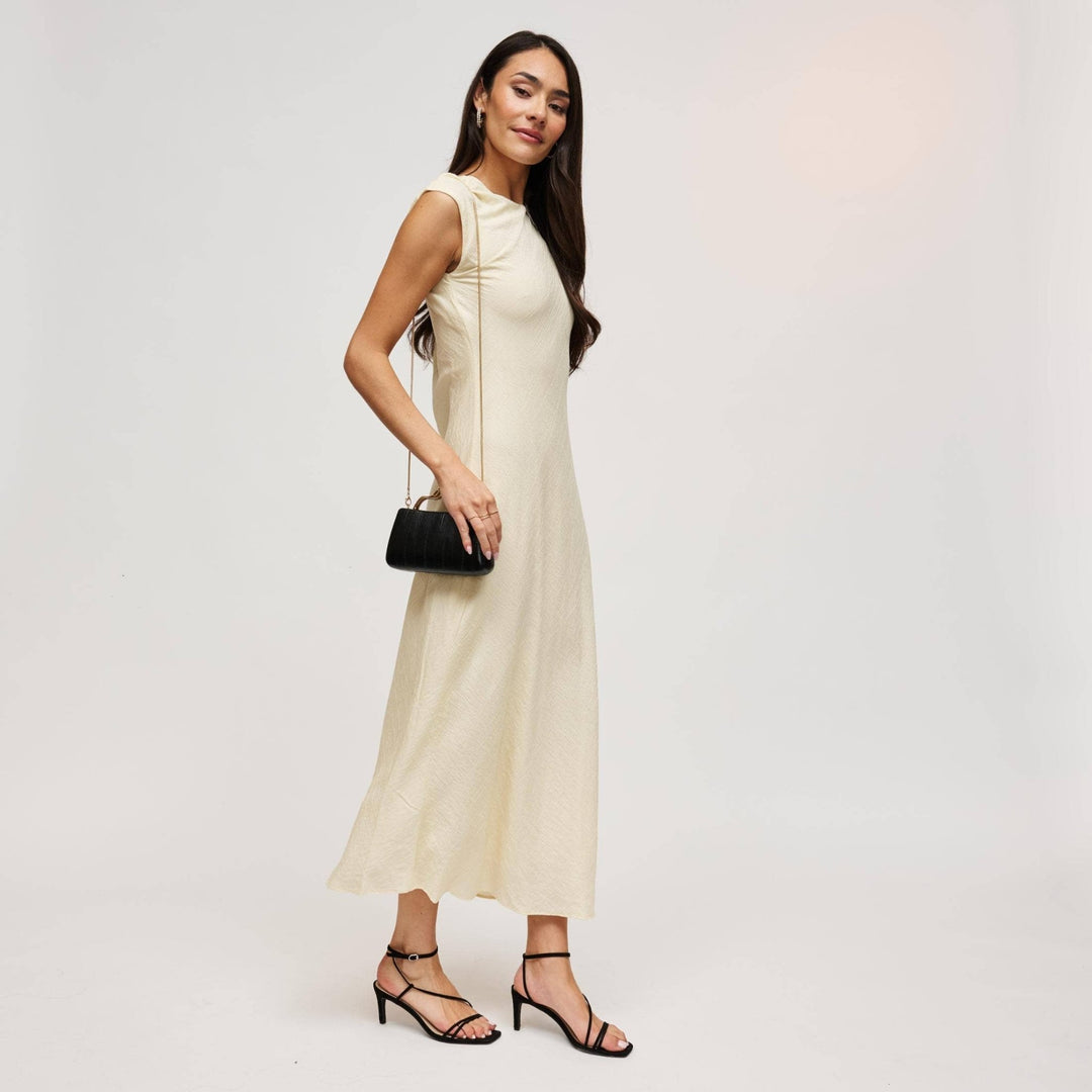 Black Sculpted Handle Clutch - STYLED BY ALX COUTUREHandbags