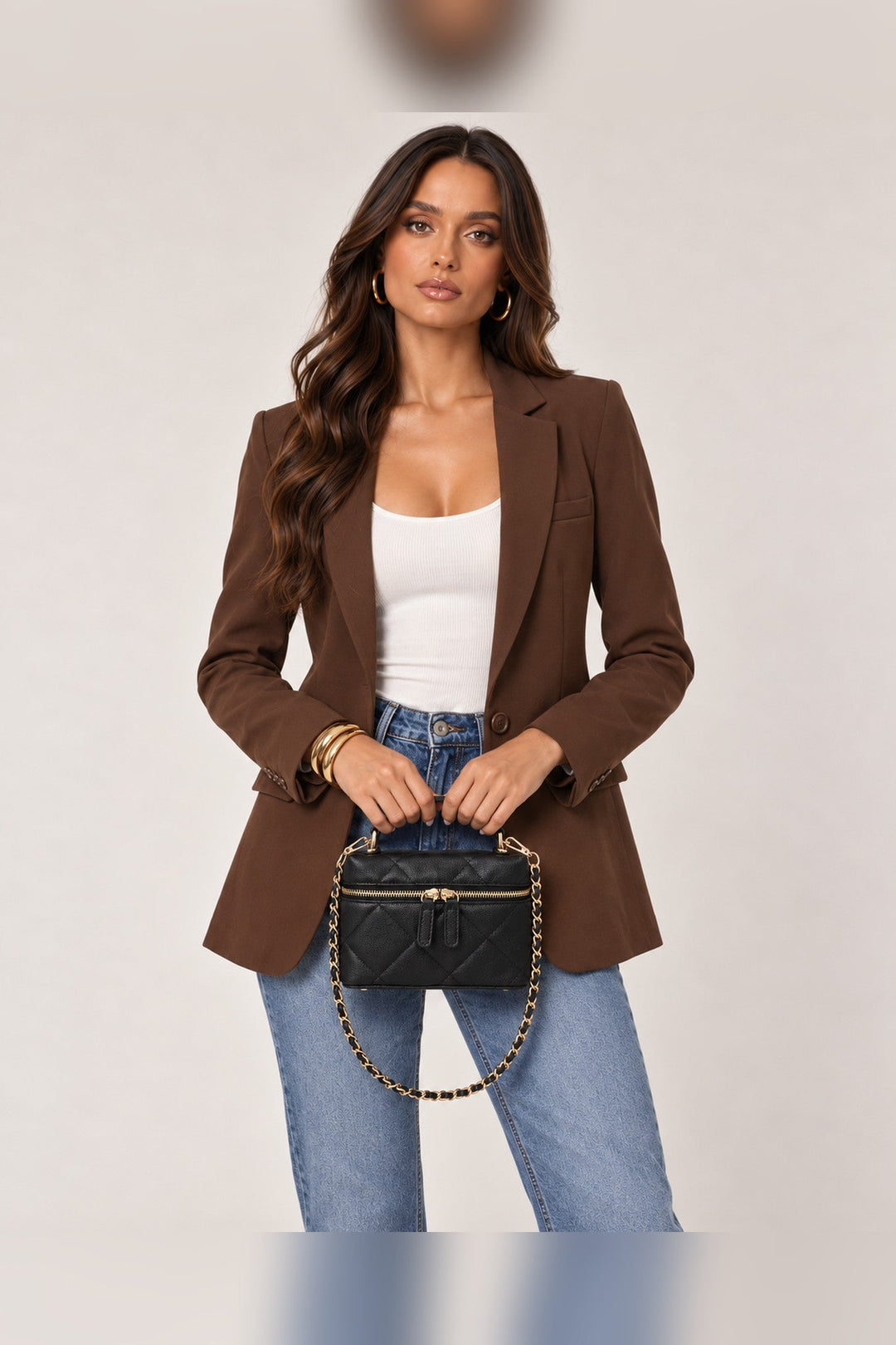 Black Snow Quilted Crossbody Bag - STYLED BY ALX COUTUREHandbags