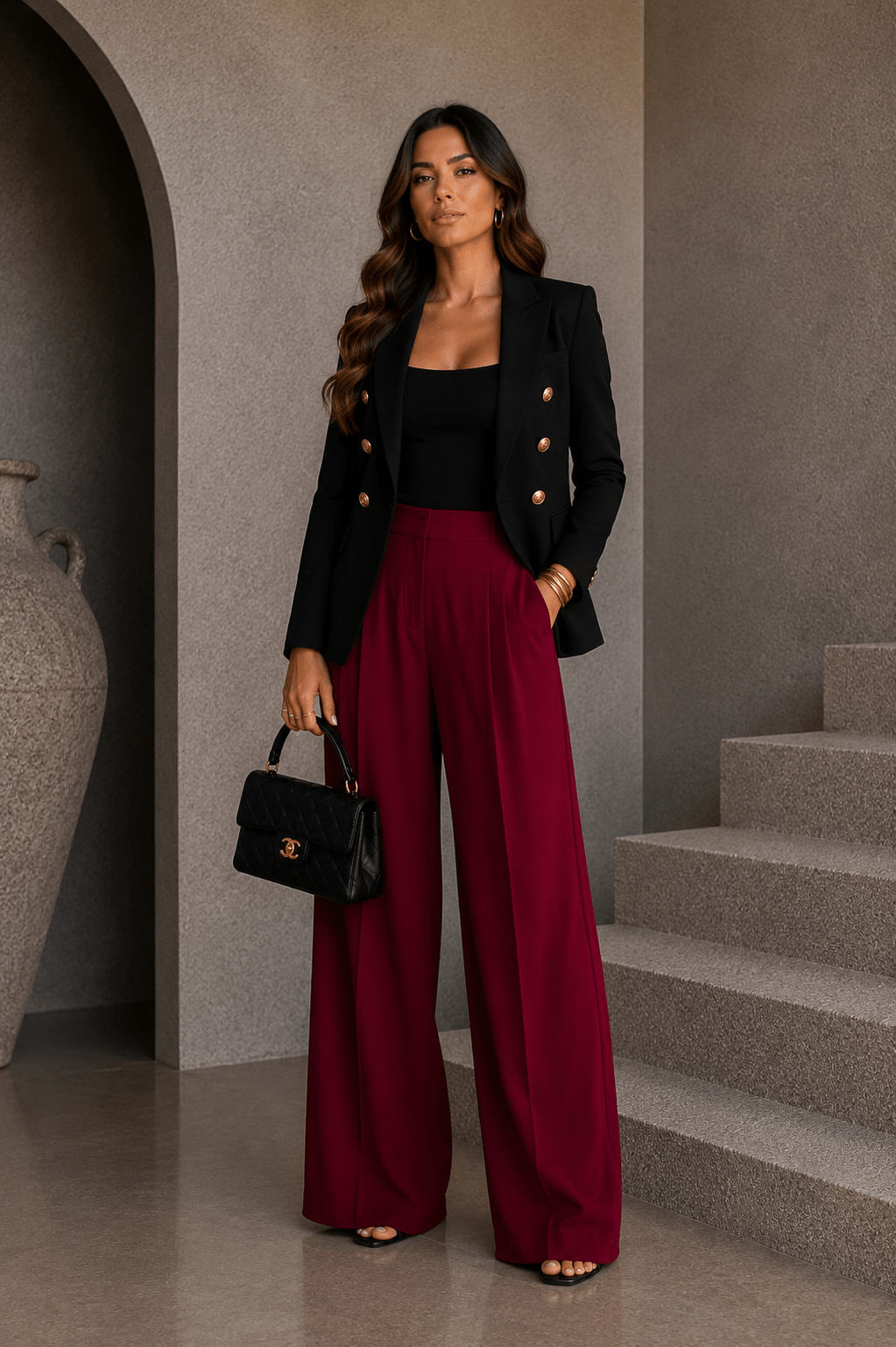 Black Square Neck Seamless Top - STYLED BY ALX COUTURETOPS