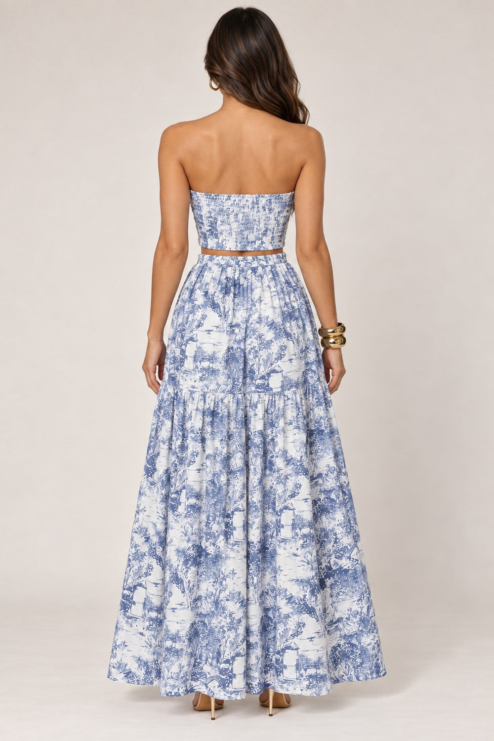 Blue Jungle Print Skirt Set - STYLED BY ALX COUTUREOutfit Sets