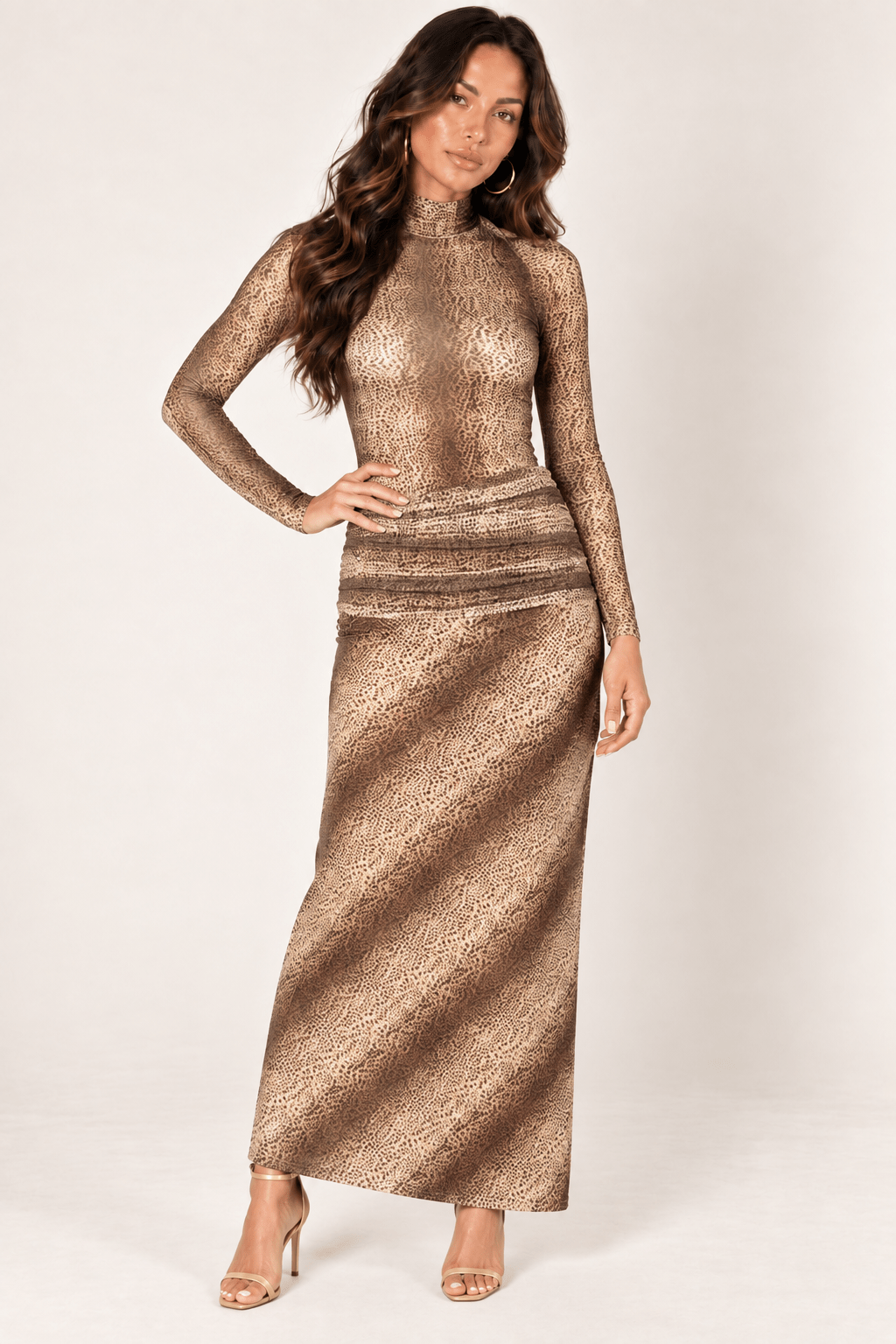 Brown Animal Print Skirt Set - STYLED BY ALX COUTUREOutfit Sets